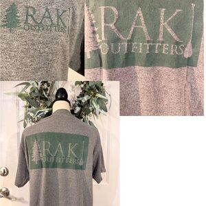 Gray and Green Short Sleeve Tee